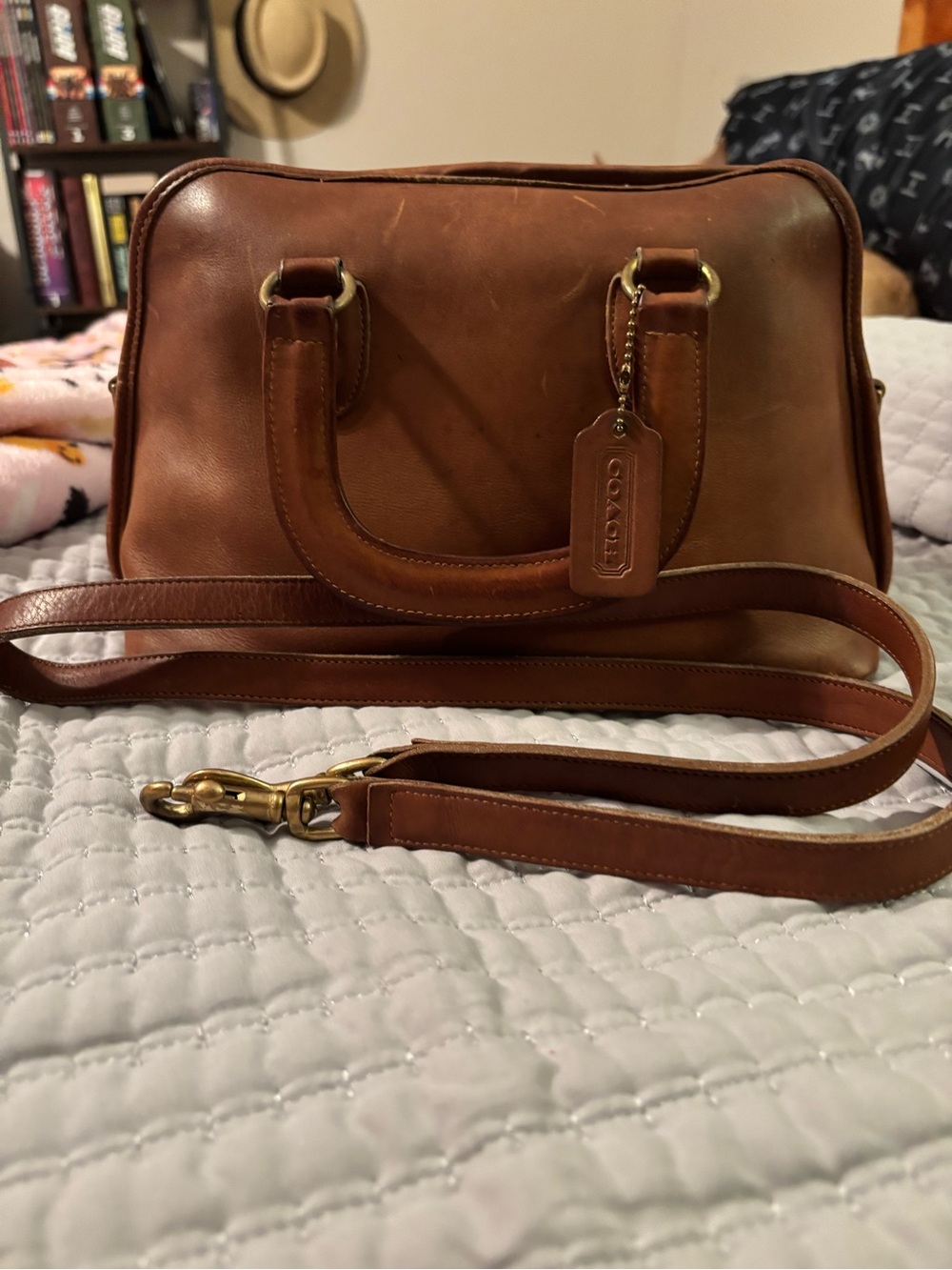 Vintage Coach Baxter Satchel Style 9903 - British Tan w Tag